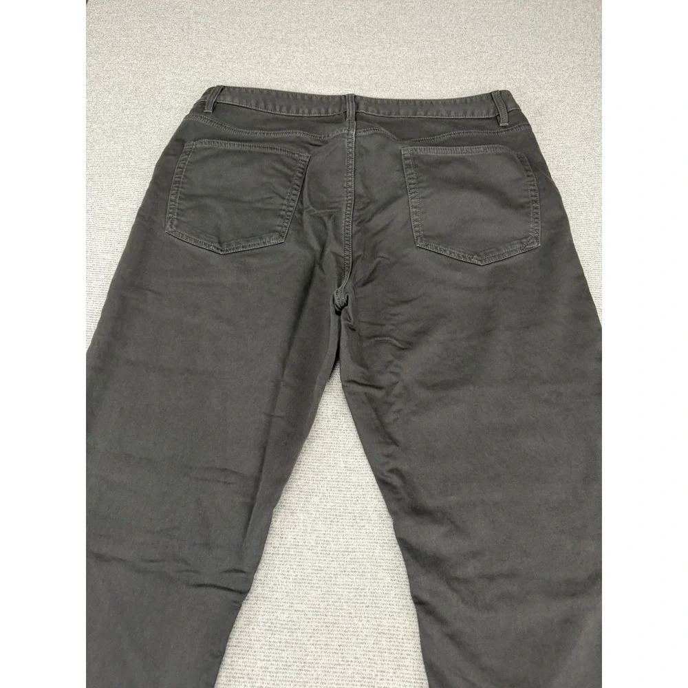 Quince Mens 5-Pocket Chino Pants Charcoal Grey Stretch Cotton 36x30* 28
